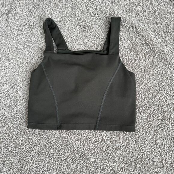 BYLT Premium Basics Essential Sports Dark Olive Bra - Size XS - Picture 1 of 6